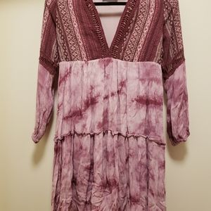 Boho tie-dyed dress